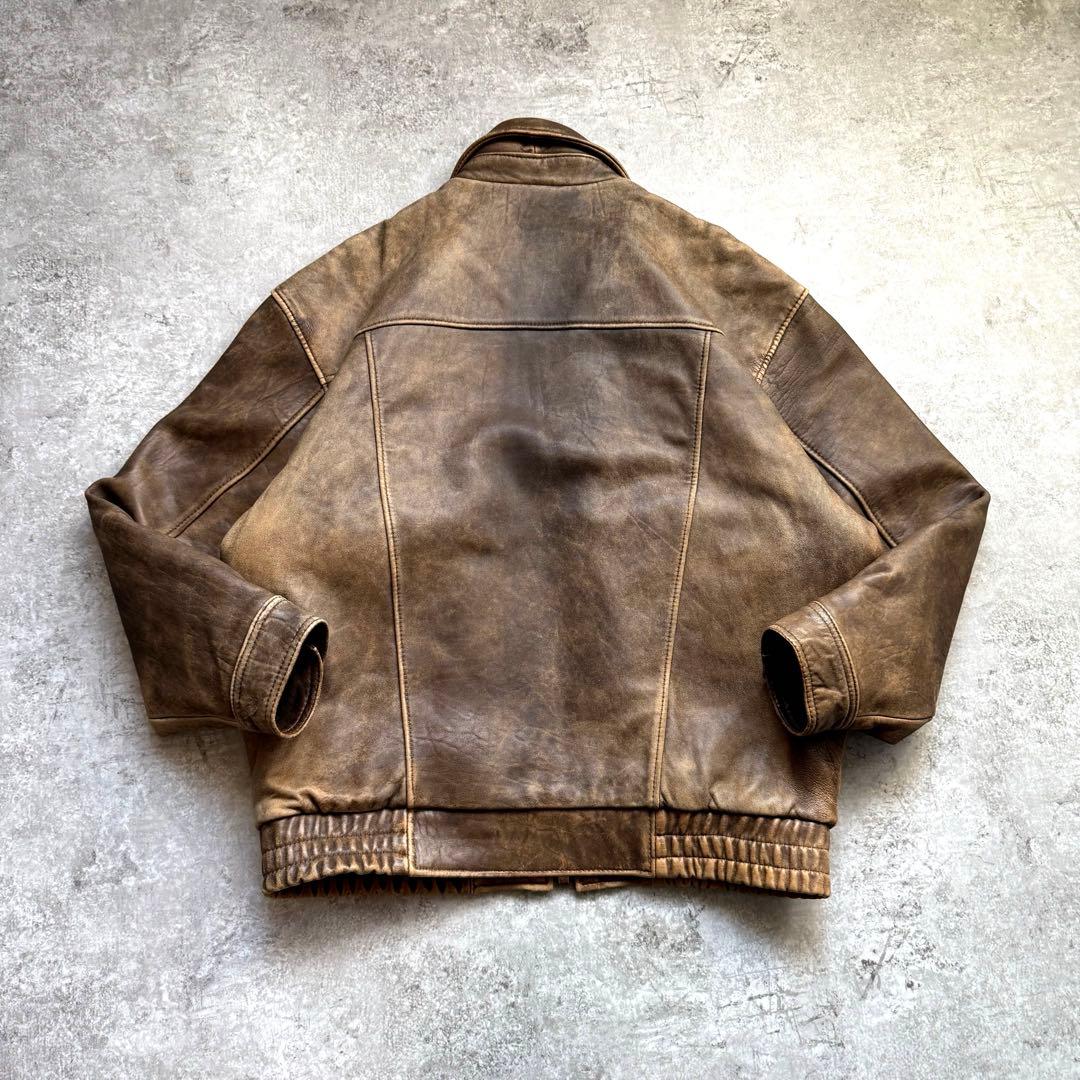 【超希少】80s 短丈 ヴィンテージ フライトレザージャケット G-1 A-2
