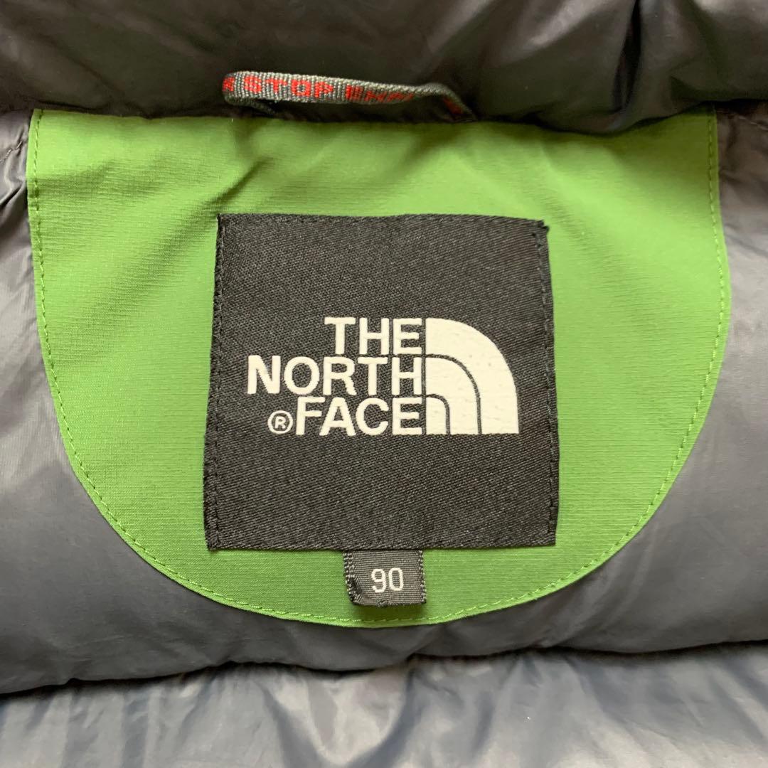 ザノースフェイス ダウンジャケット ハイベント レディース L カーキ 刺繍ロゴ