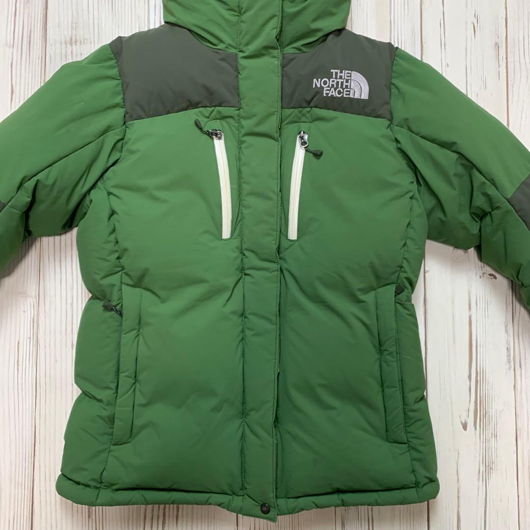 ザノースフェイス ダウンジャケット ハイベント レディース L カーキ 刺繍ロゴ