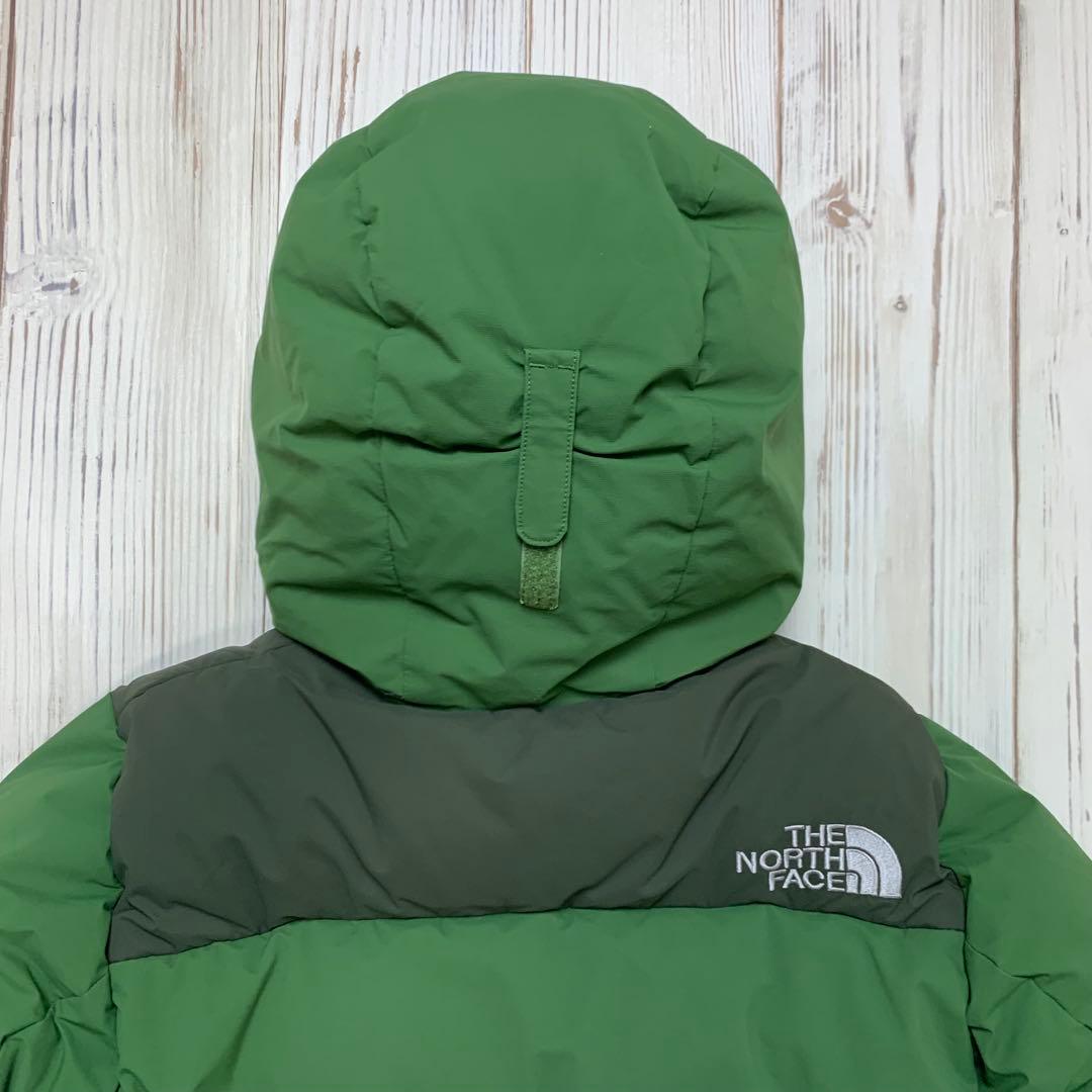 ザノースフェイス ダウンジャケット ハイベント レディース L カーキ 刺繍ロゴ