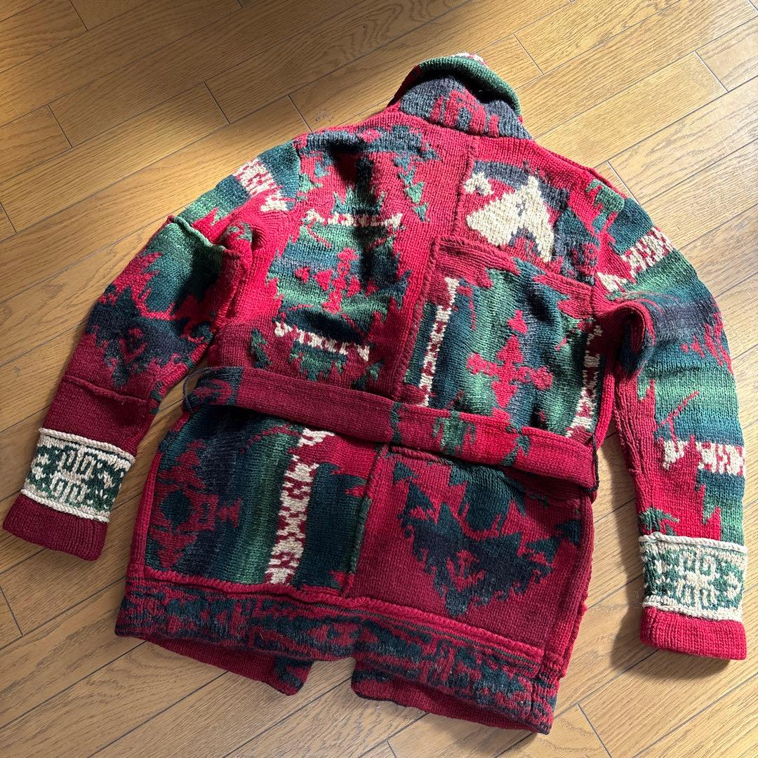 緊急値下げ　90s ポロラルフローレン　ショールカラーパッチワークガウン