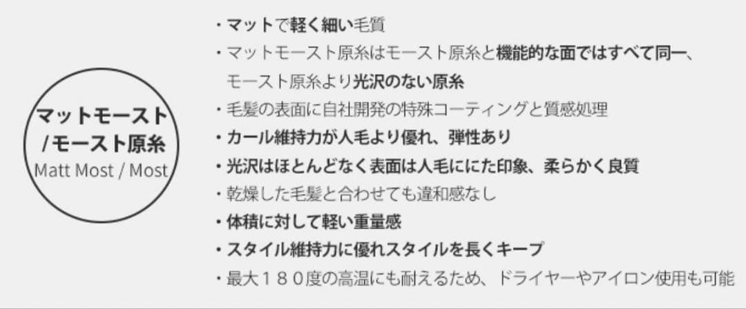 PINKAGE ピンクエイジ　ルーズパーマ Vライン6ピース（モースト原 糸）