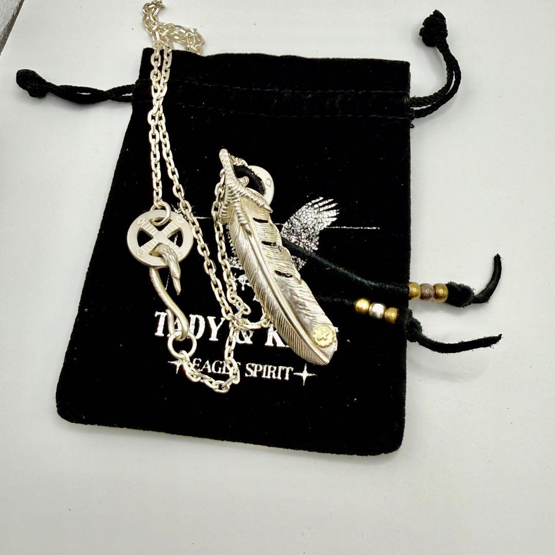 美品　タディ&キング　銀爪フェザーLLGP ネックレスセット