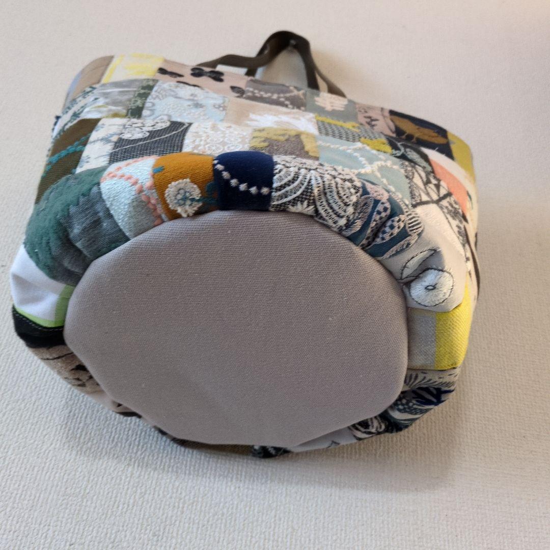 モザイクパッチの大きなバケツバッグ＊ミナペルホネン