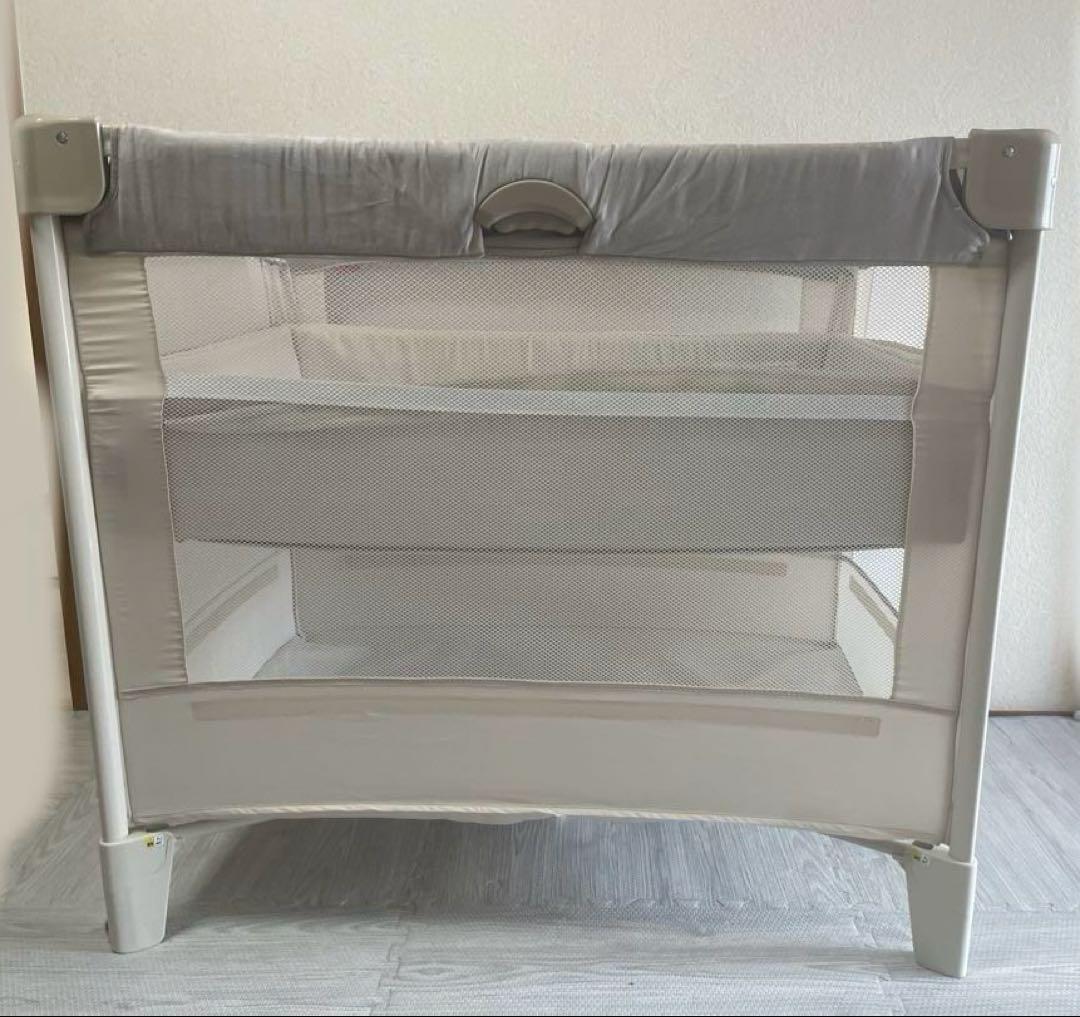 状態良好✨Aprica ココネルエアープラス AB ホワイトグレー　 収納袋付属