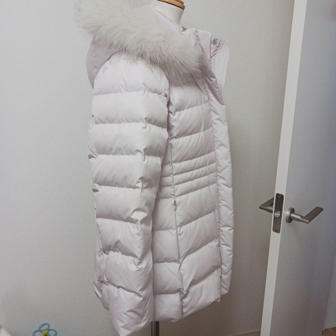 アンタイトル【はっ水機能/フード取り外し可】ミディダウンコートライトベージュM