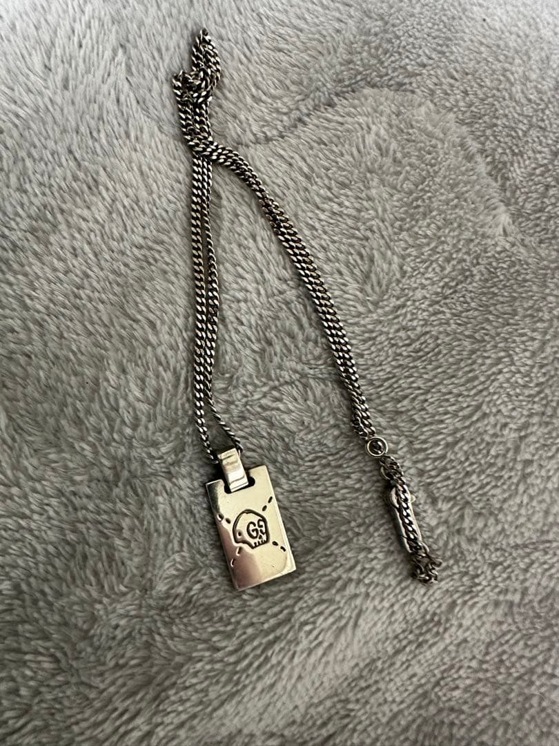 GUCCI グッチ ゴースト ネックレス シルバー SV925 リバーシブル