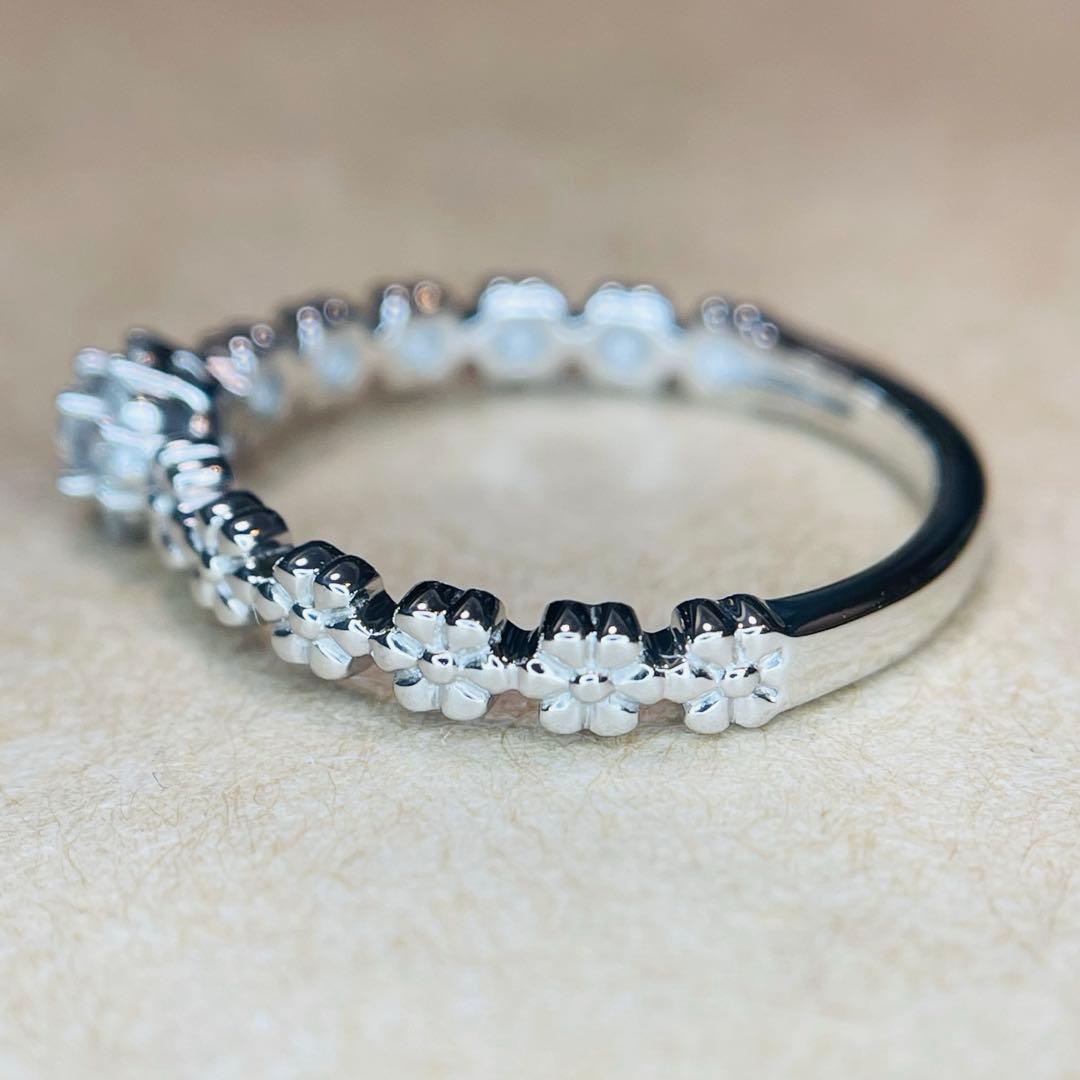 【GSTV】天然ダイヤモンド リング pt999 新品仕上げ