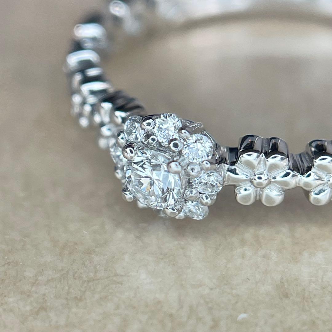 【GSTV】天然ダイヤモンド リング pt999 新品仕上げ