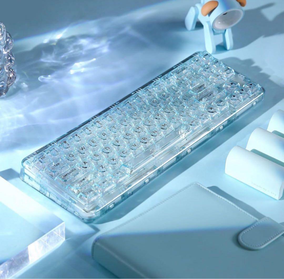 YUNZII X71 メカニカルゲーミングキーボード ライトブルー