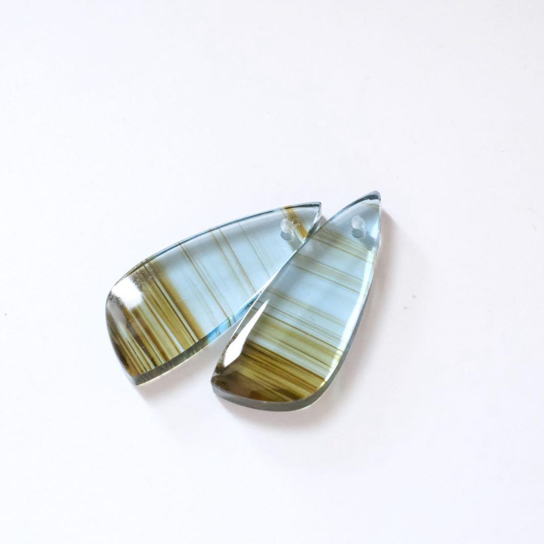 たぁ(ฅ✧ω✧ฅ)♦︎14kgfデンドリックアゲートピアス/イヤリング