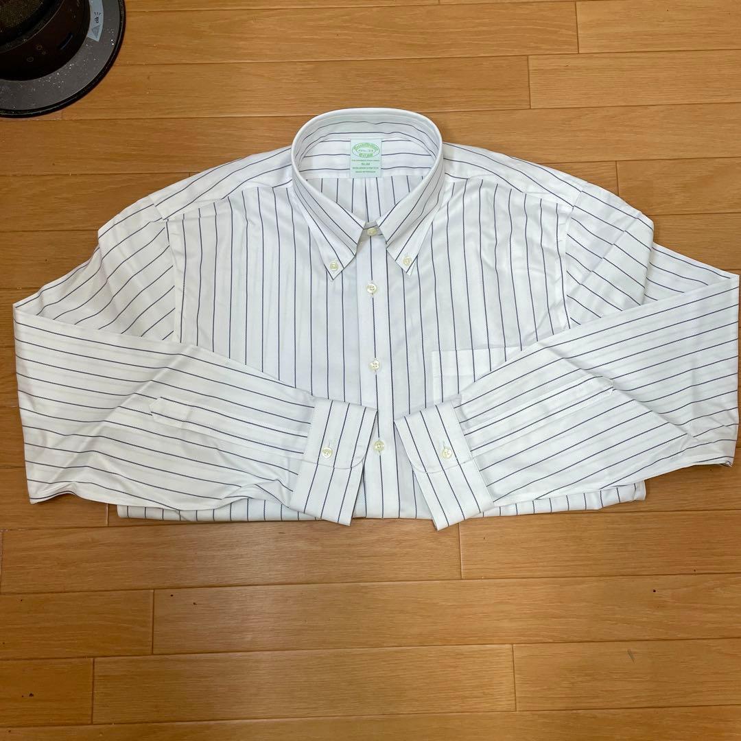 BROOKSBROTHERSノンアイロン ボタンダウン　15H-33 SLIM