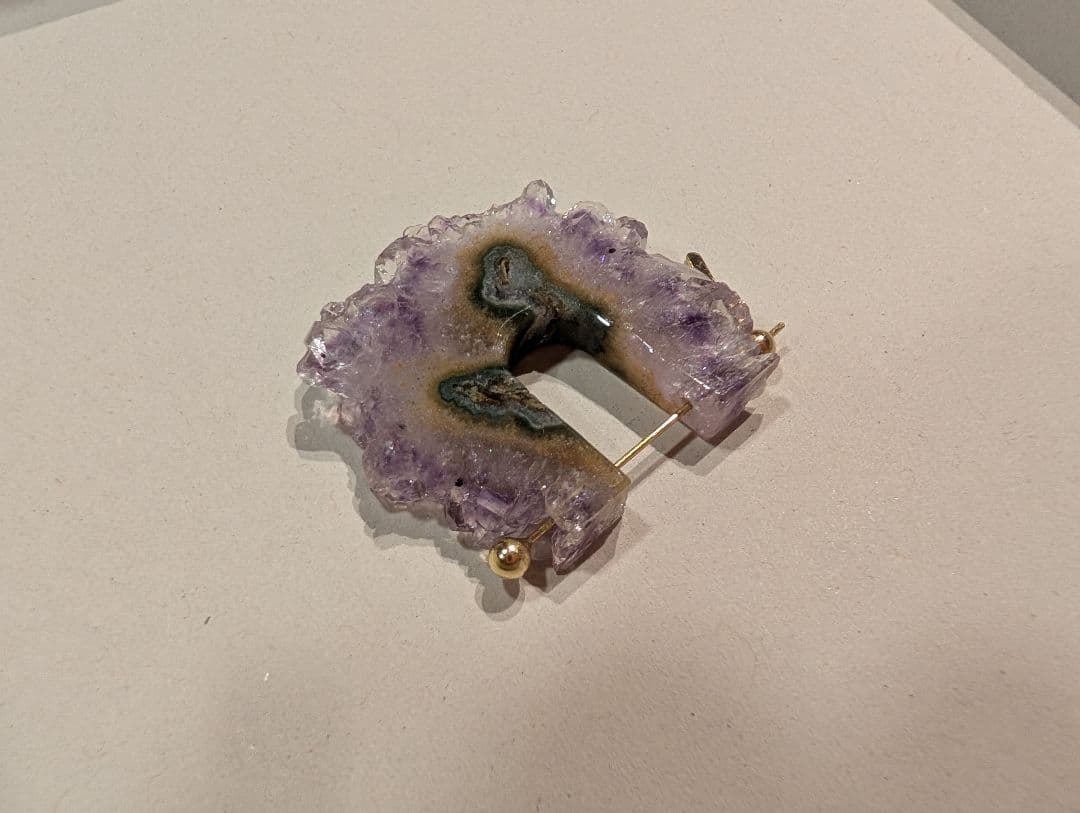 MONAKA Jewellery　モナカ　ロックピアス　アメジスト原石