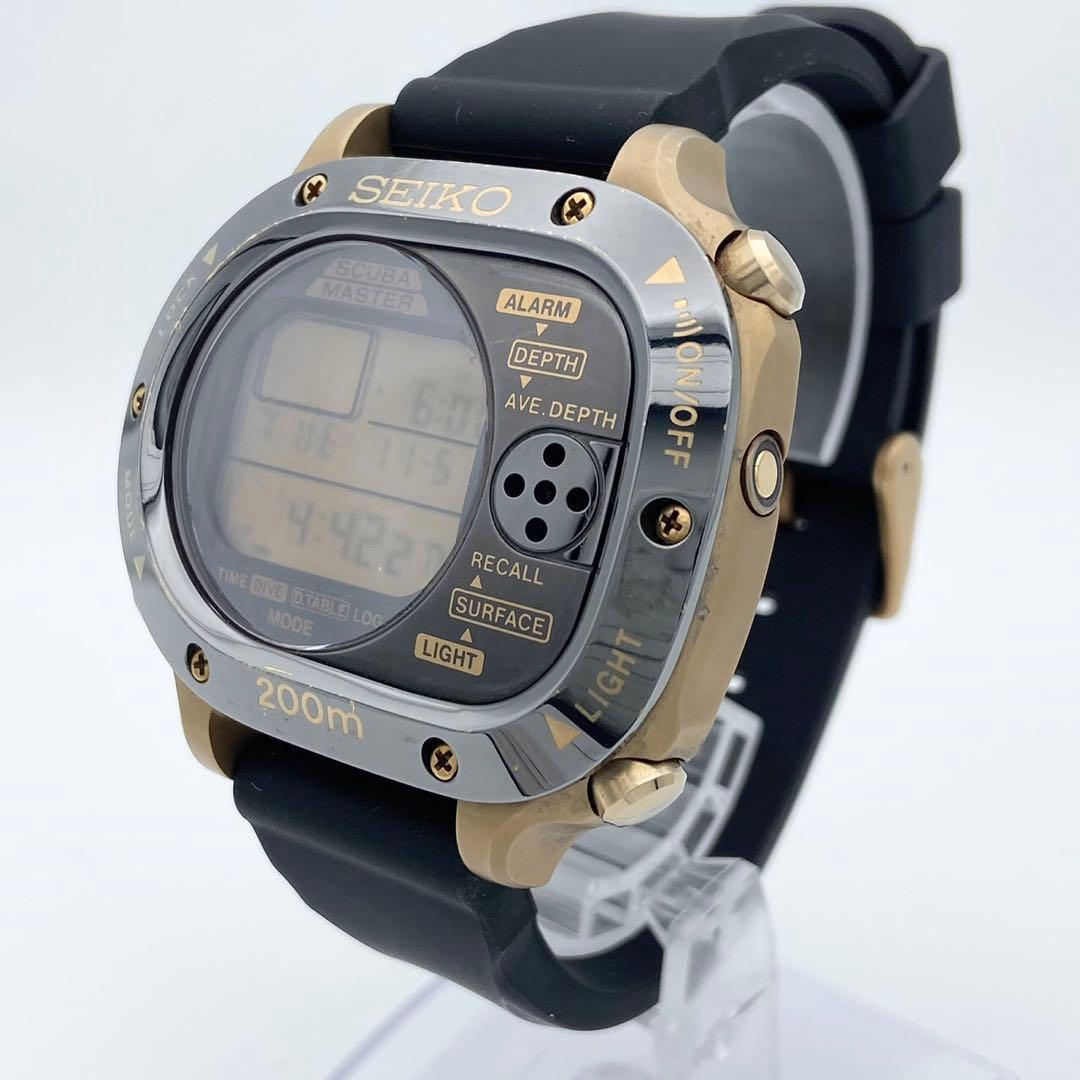 【稼働品】SEIKO スキューバマスター 200m デジタル 腕時計 メンズ