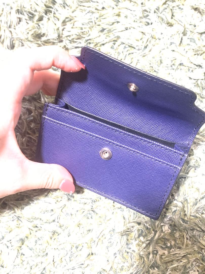 MARNI ネイビー レザー 名刺入れ