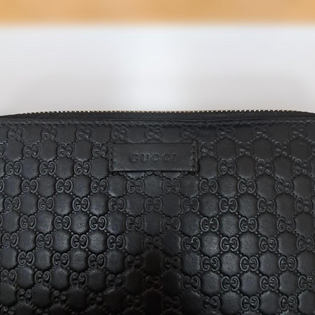 GUCCI GGパターン ブラックレザー長財布　最終値下げ