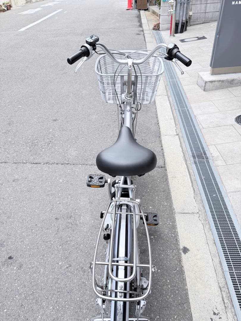 大阪府　ブリヂストン　シルバー 電動アシスト自転車 アシスト自転車