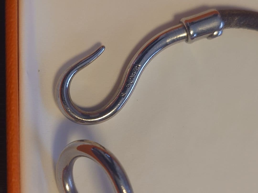 【美品】HERMES エルメス ジャンボブレスレット レザー