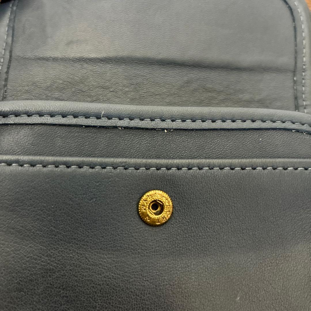 OLD COACH オールドコーチ　ブルーレザー　ケース　キーケース