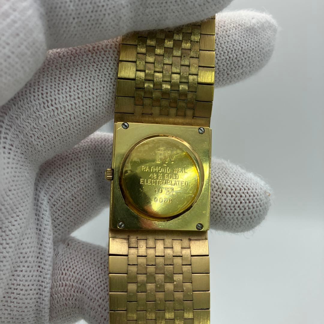 RAYMONDWEIL18KGOLDELECTROPLATED 腕時計【不動】Y