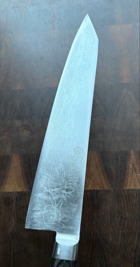 堺一文字光秀　Sword 切付　牛刀　7寸　270mm 包丁　洋包丁　VG1