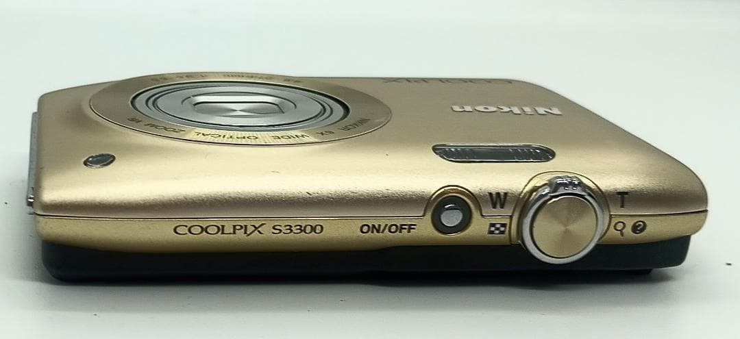 デジタルカメラ Nikon COOLPIX S3300 6X Zoom 16.0 MP Gold