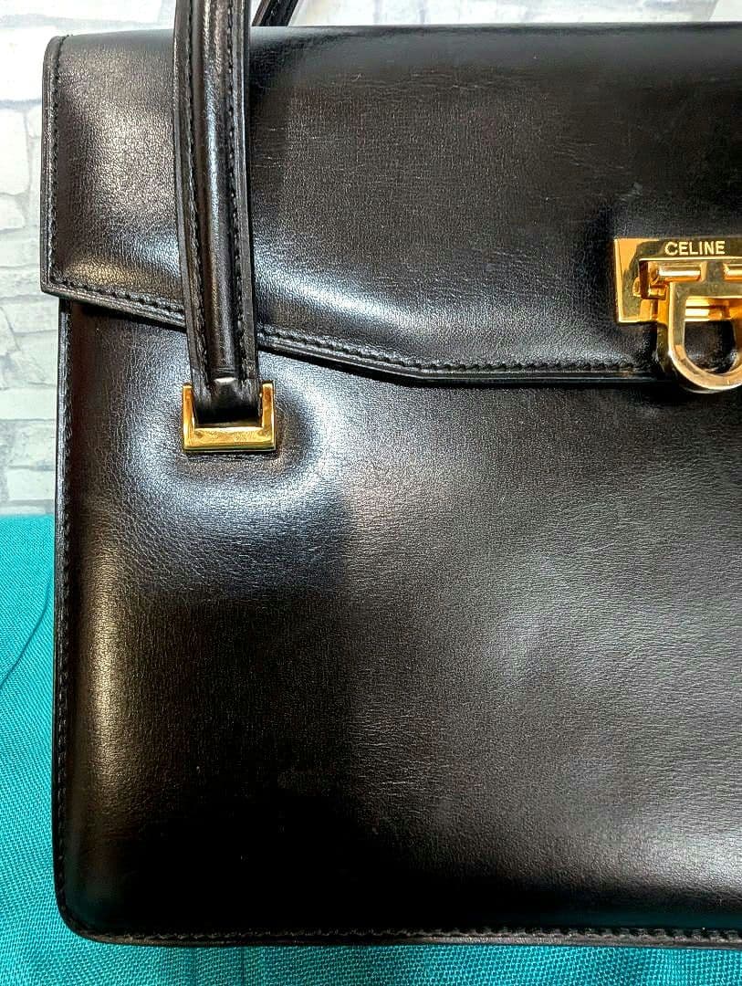✨king…✨♥美品♥セリーヌ ハンドバッグ レザー CELINE
