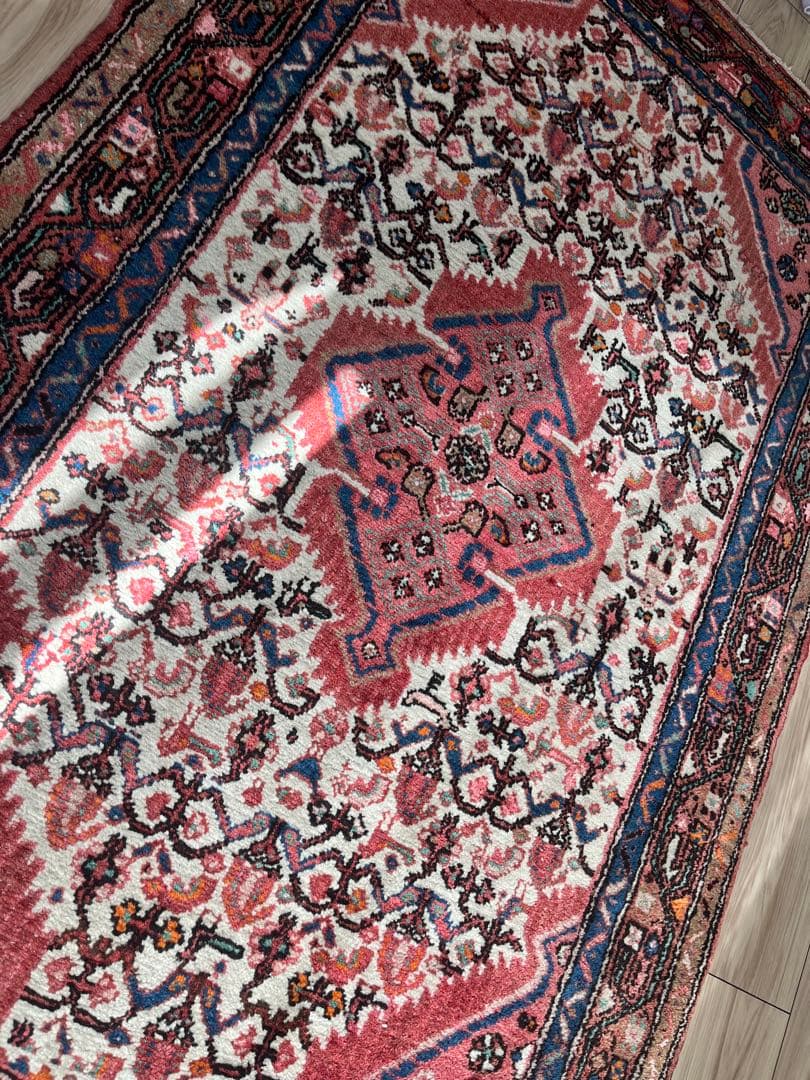 ピンク　ヴィンテージ　トライバルラグ　⭐︎出品6月頭まで