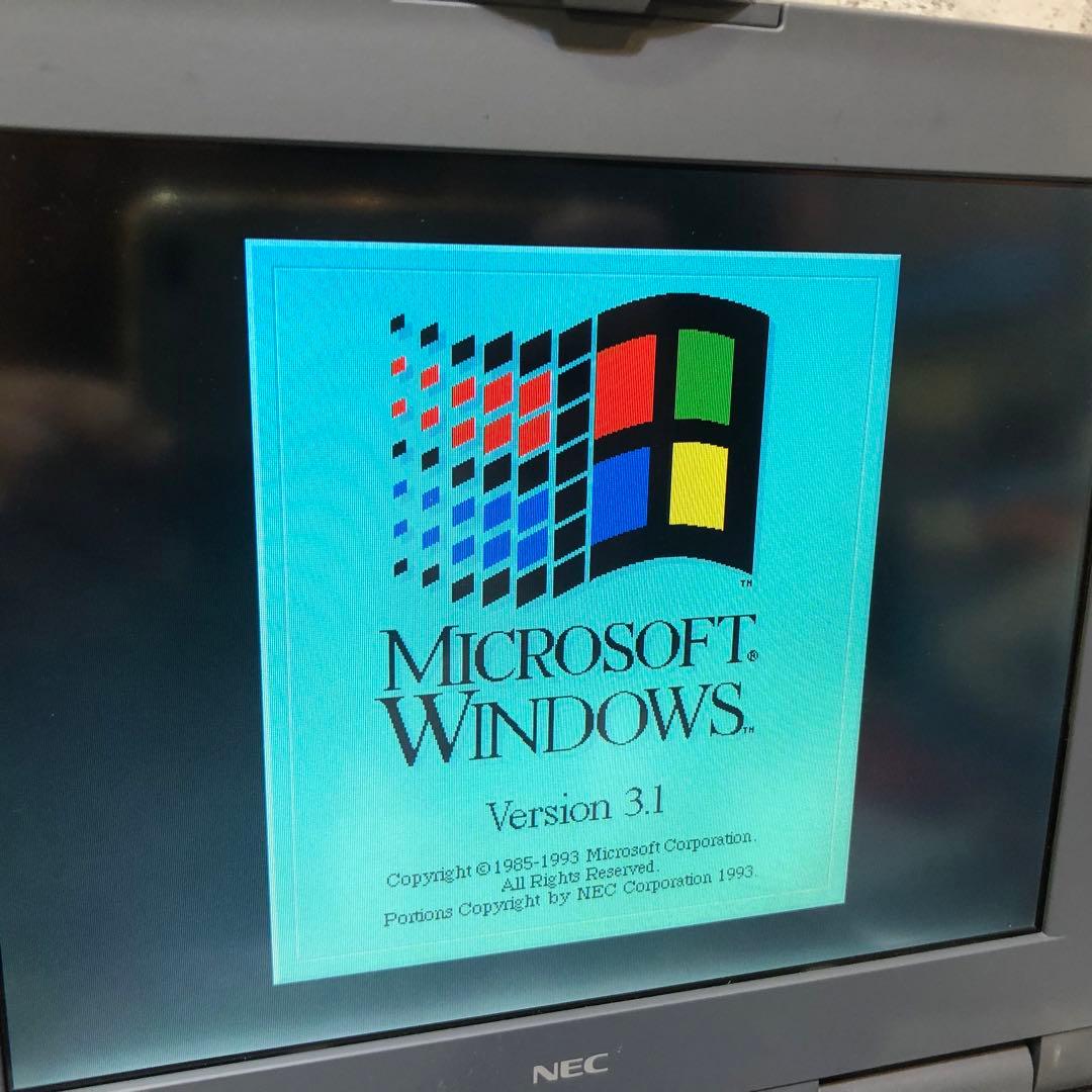 NEC PC-9821Lt/350A MS-DOS6.2 カラー液晶 起動確認済