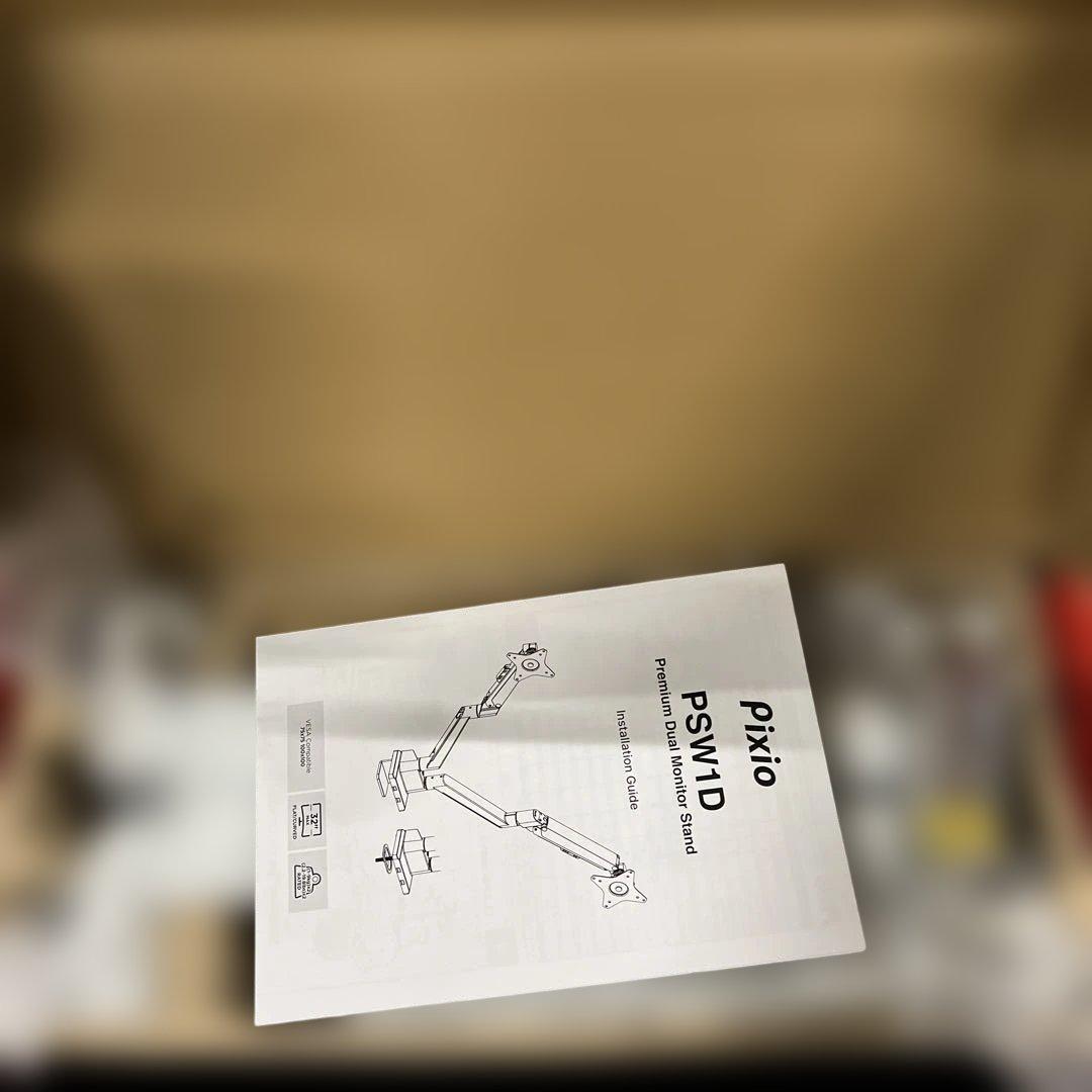 Pixio PS1D Wave White モニターアーム