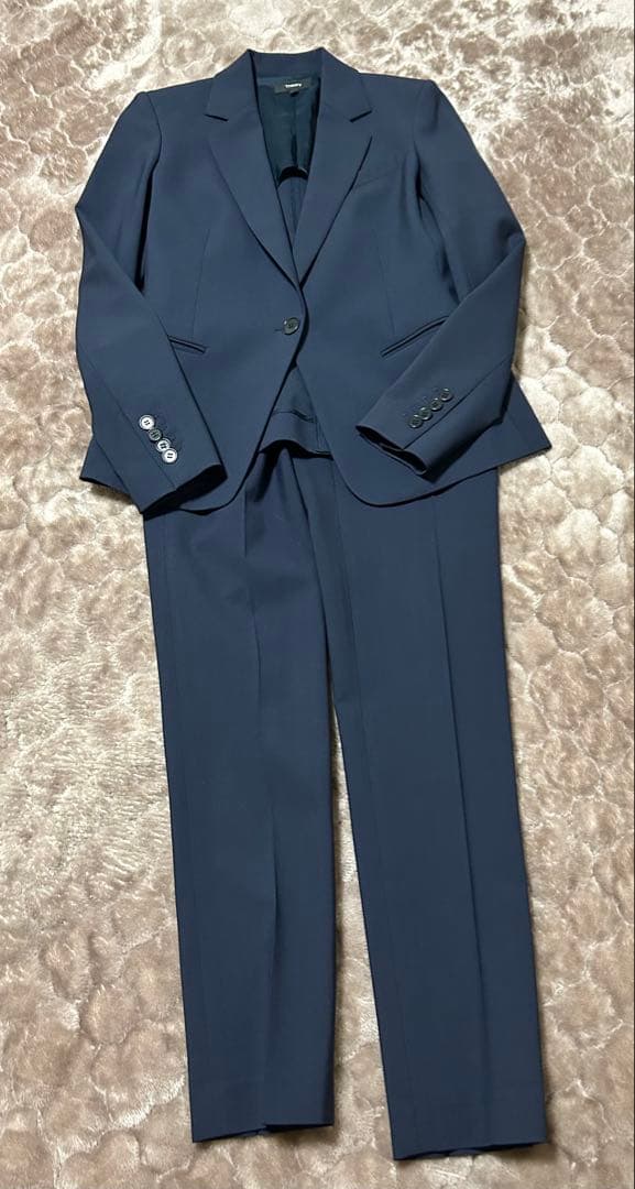 Theory セオリー パンツスーツネイビー サイズ00