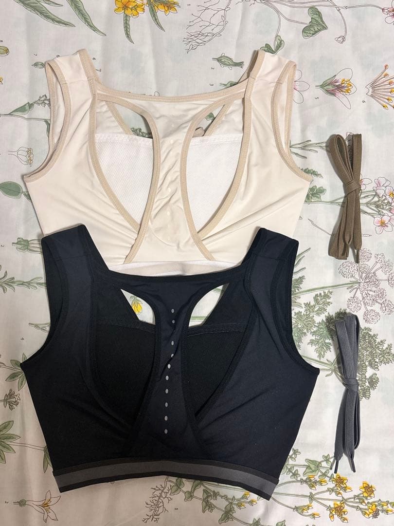 ひなちゃんねる　N7 スポブラ　ブラック＆ホワイト