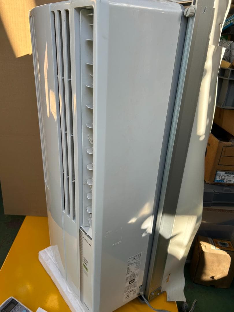 25年 コロナ 窓用エアコン CW-F1625R 枠 リモコン付き/ホ