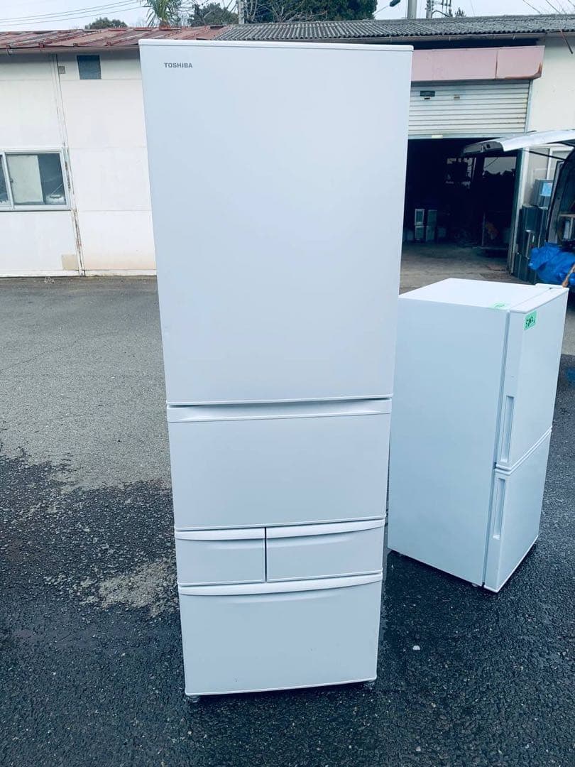 送料設置無料　TOSHIBA ノンフロン冷凍冷蔵庫　GR-Y41GH