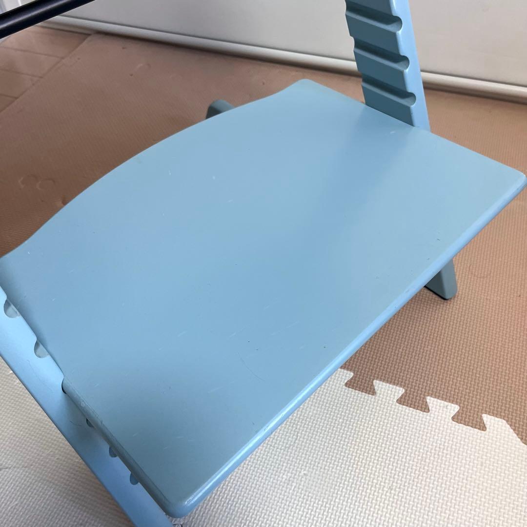 【新型】シリアルNo4　ストッケ トリップトラップ ハイチェア アクアブルー