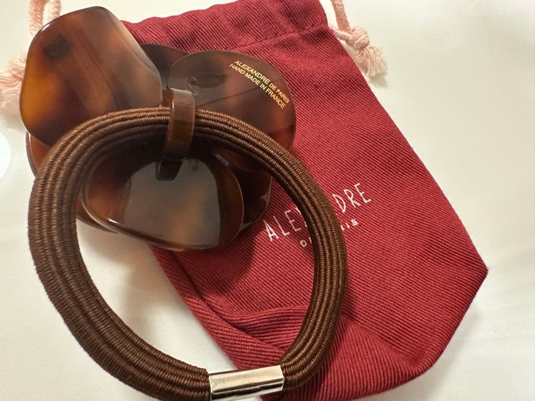 美品　ALEXANDRE DE PARIS カメリア　ヘアゴム