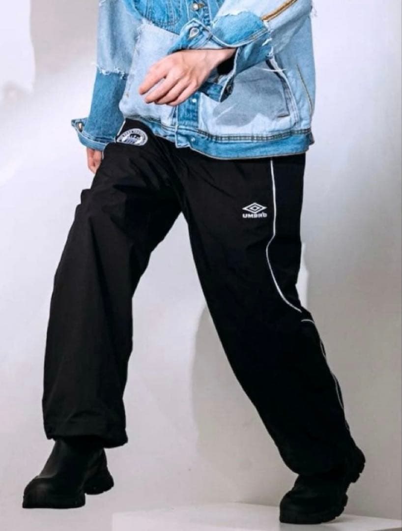 コ*ン様 アンブロ　中綿ナイロンジャケット/ナイロンパンツ　　ブラック L セッ