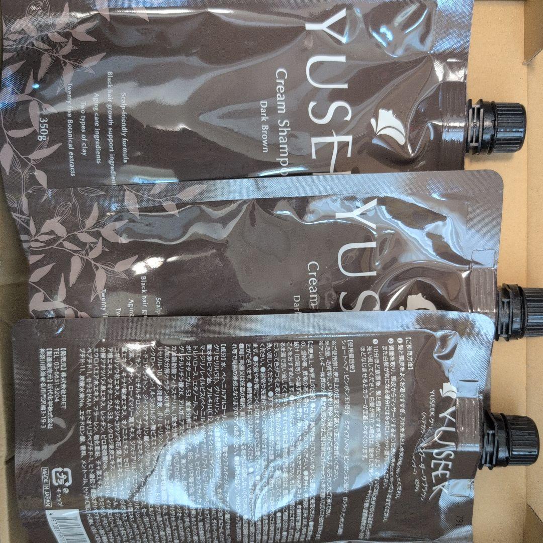 YUSEEK クリームシャンプー ダークブラウン 350g