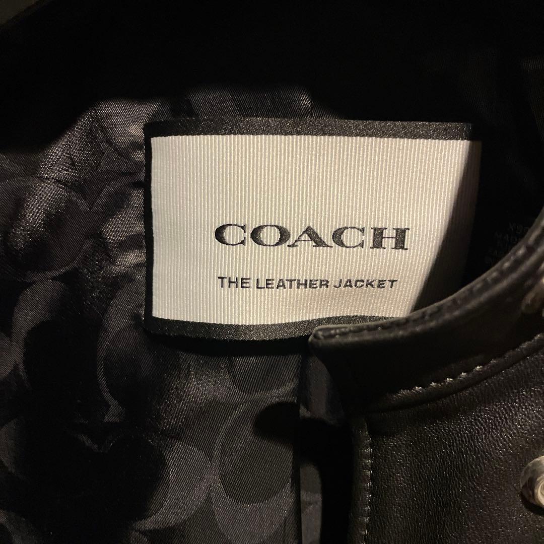 新品　未使用品　コーチ　COACH レザー　ライダースジャケット
