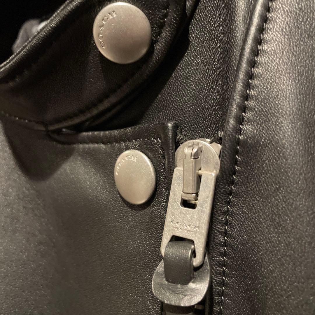 新品　未使用品　コーチ　COACH レザー　ライダースジャケット