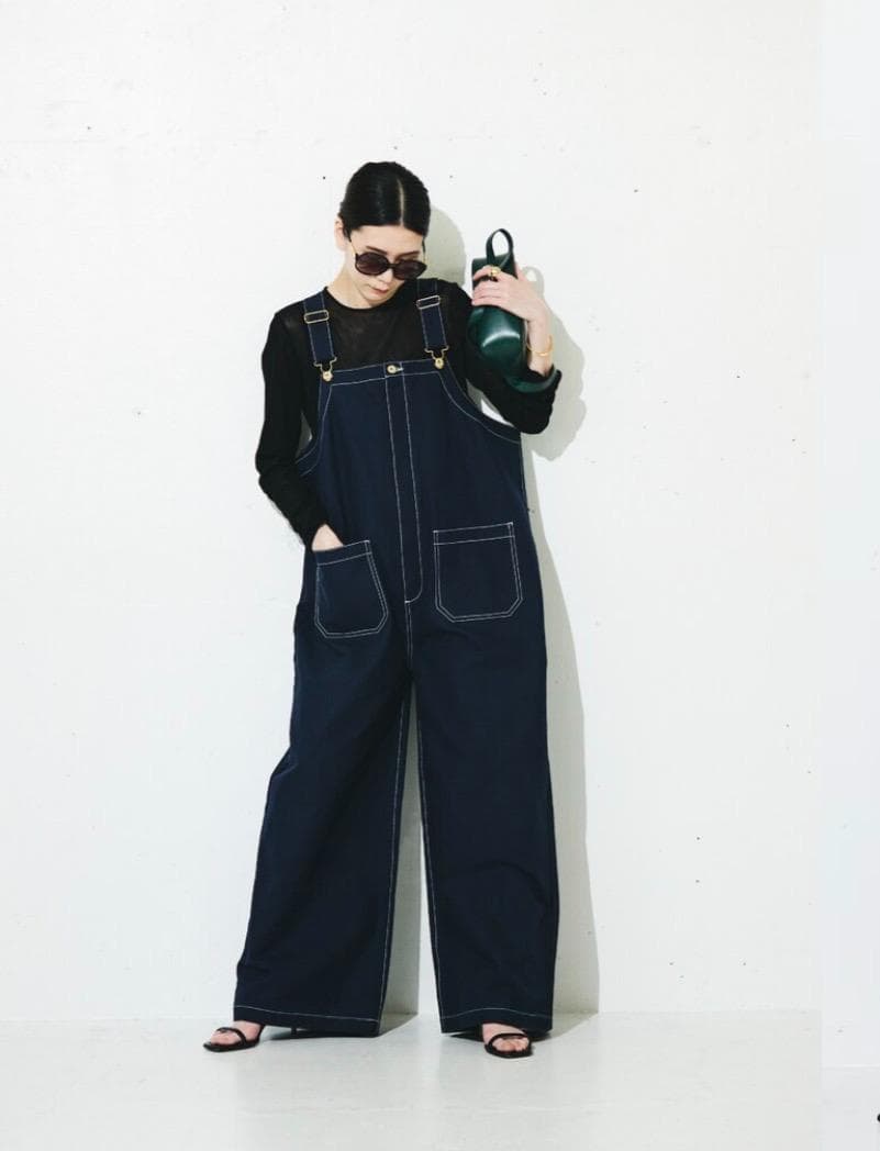 24AW　カレンソロジー　別注　ユニバーサル　オーバーオール　ネイビー