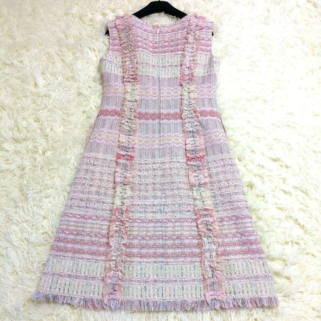 最高級✨️Rene MALHIA KENT社製 ツイードノースリーブワンピース