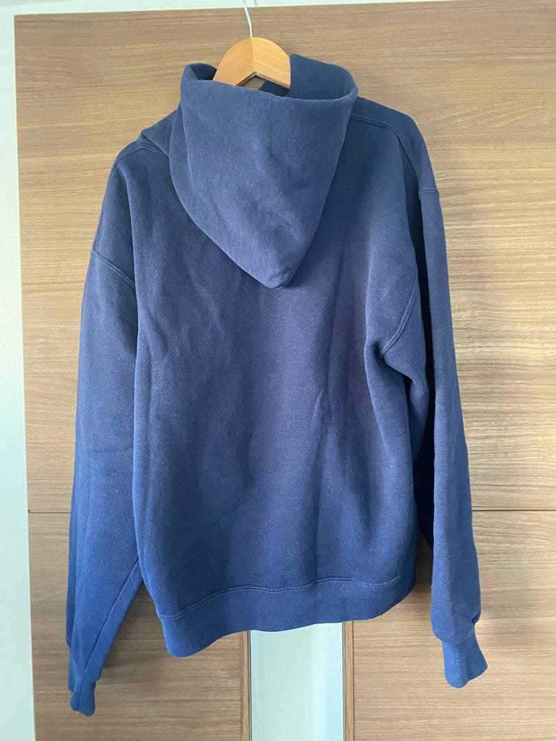 90s 00s RUSSELL ラッセル 無地 パーカー ネイビー メキシコ製