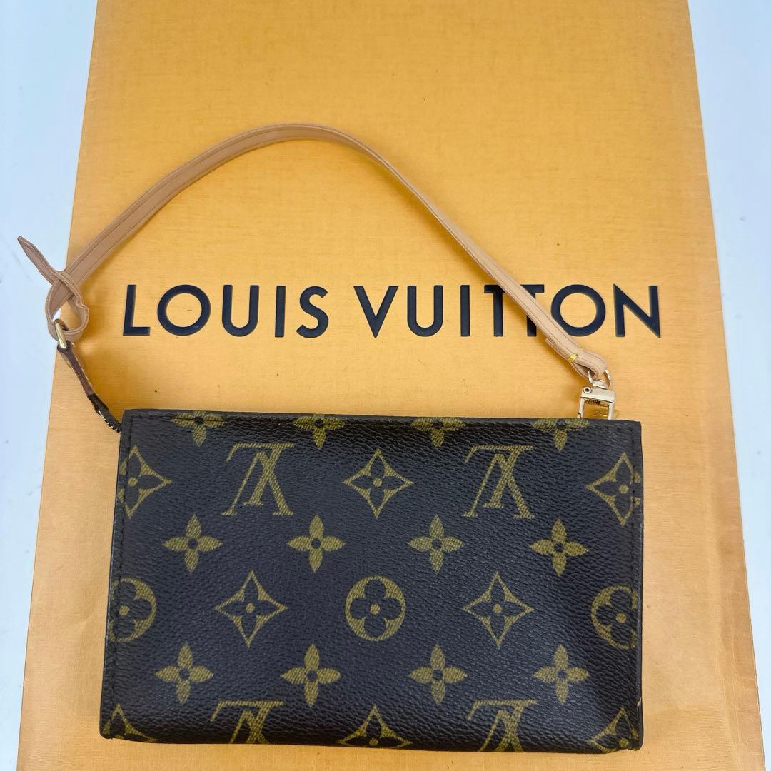 ルイヴィトン　モノグラム　バケットPM 付属ポーチ　社外ストラップ付