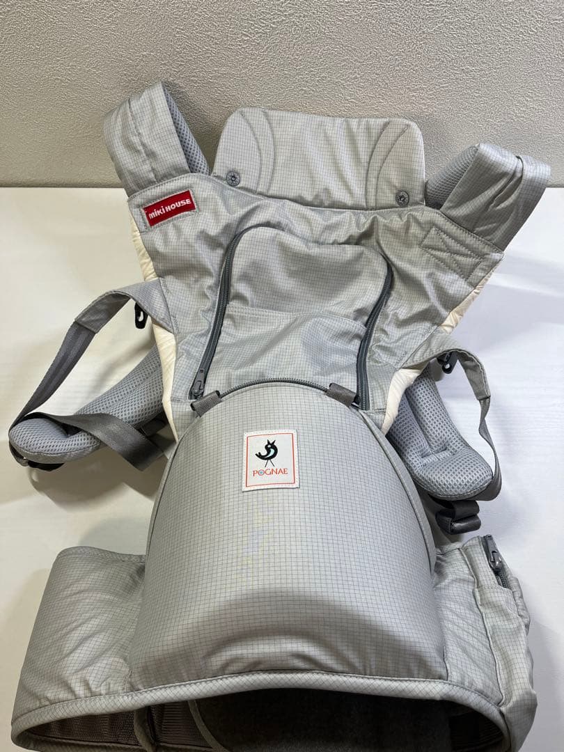 美品　ポグネー　ミキハウス　コラボ　ベビーキャリア　抱っこ紐