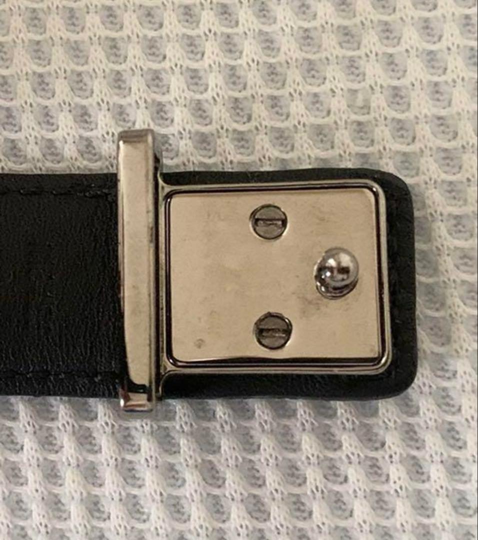 LOUIS VUITTON ブレスレット　ブラック　レザー　美品