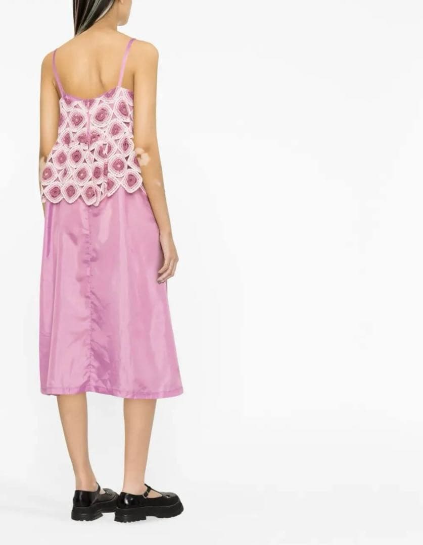 可愛い♡コムデギャルソンコムデギャルソン AD2022 クロシェレースドレス S