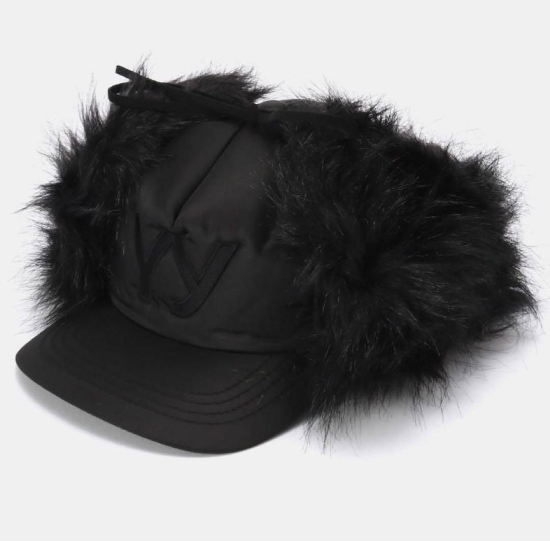 Openyy 帽子 ファー キャップ ニンニン ブラック フライトキャップ