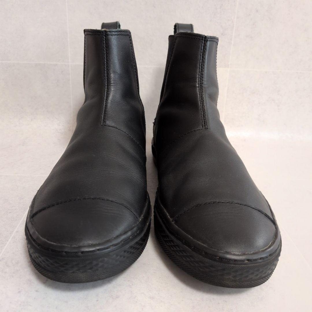 【美品】コンバース　クップ サイドゴアブーツ レザー　黒 24cm