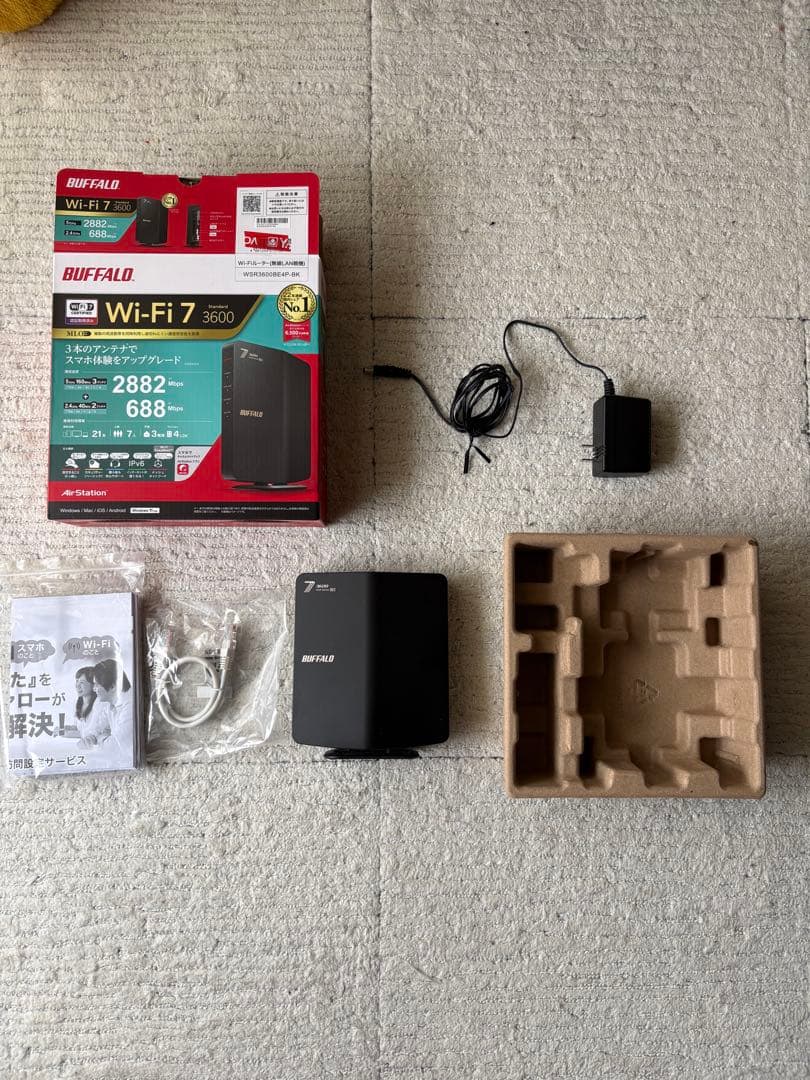 BAFFALO WSR3600BE4PBK wifiルーター